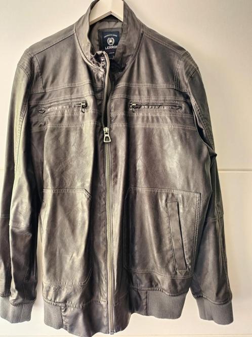 NIEUW herenjas jas Lerros donkergrijs maat XL, Kleding | Heren, Jassen | Zomer, Nieuw, Maat 56/58 (XL), Grijs, Ophalen of Verzenden