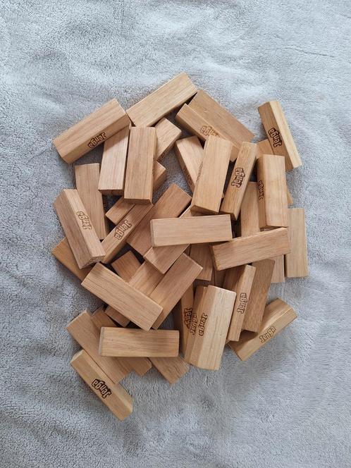 Jenga spel blokken tbv goed doel, Kinderen en Baby's, Speelgoed | Houten speelgoed, Gebruikt, Overige typen, Ophalen of Verzenden