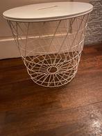 Stijlvol bijzettafeltje met metalen frame, 45 tot 60 cm, Minder dan 55 cm, Metaal of Aluminium, Rond