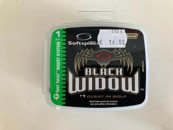 Black widow soft-spikes voor golf schoenen beschikbaar voor biedingen