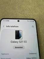 Samsung S21 5G 128GB met Barst, Galaxy S21, Gebruikt, Ophalen of Verzenden, Zwart