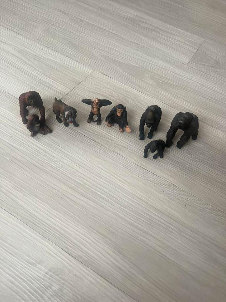 Schleich apen, Verzamelen, Dierenverzamelingen, Zo goed als nieuw, Beeldje of Figuurtje, Ophalen of Verzenden
