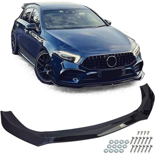 Spoiler Splitter Glans Zwart Mercedes A Klasse W177 V177 AMG, Auto diversen, Tuning en Styling, Verzenden