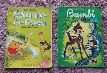 Disney Bambi en Winnie The Pooh leesboekjes uit de jaren 60! beschikbaar voor biedingen