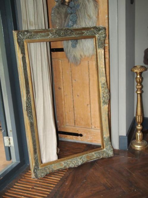 Oude houten lijst, Huis en Inrichting, Woonaccessoires | Lijsten, Gebruikt, 75 cm of meer, 75 tot 100 cm, Hout, Ophalen