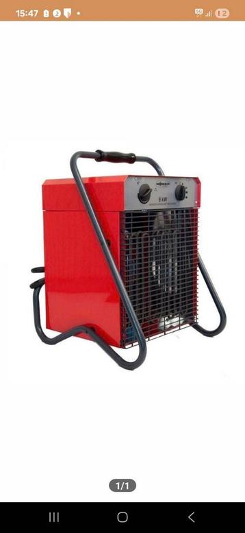 Monza 9 kw 380 volt bouwkachel kachel ventilator  beschikbaar voor biedingen