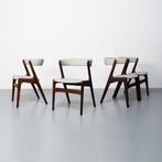 Vintage Deense eetkamerstoelen, set van 4, Ophalen, Hout, Gebruikt, Overige kleuren