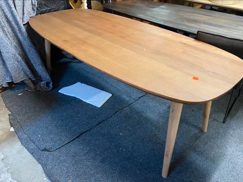 Tafel deens ovaal eikenhout elija 220x100, Huis en Inrichting, Tafels | Eettafels, Nieuw, 100 tot 150 cm, 200 cm of meer, Vijf personen of meer
