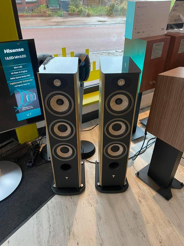 Focal Aria 926 prime walnut zonder frontjes, Audio, Tv en Foto, Luidsprekers, Gebruikt, Front, Rear of Stereo speakers, 120 watt of meer
