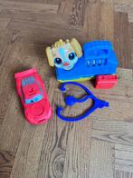 Playdoh dierenarts set en cars auto Lightning Mcqueen, Ophalen of Verzenden, Zo goed als nieuw, Knutselen