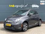 Fiat 500 E 24kwh *34.900 km *climate *leder *stoelverwarming, Gebruikt, Zwart, 4 stoelen, Leder