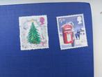 Postzegel UK 2016 en 2018 2 gestempelde Kerstzegels 17-04, Postzegels en Munten, Postzegels | Europa | UK, Ophalen of Verzenden