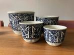 Bloempotten delftsblauw petrus regout maastricht boch sphinx, Ophalen of Verzenden
