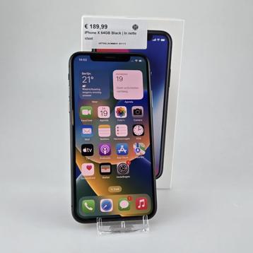 iPhone X 64GB Black | In nette staat beschikbaar voor biedingen