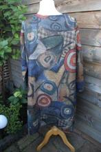 Jurk blauw/ rood/ bruin Floryday mt XL Winter Vaste prijs OP, Kleding | Dames, Jurken, Blauw, Maat 46/48 (XL) of groter, Ophalen of Verzenden