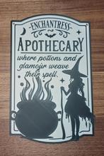 Apothecary spreukebordje, Ophalen of Verzenden, Nieuw