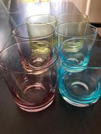 Mooie waterglazen in 3 verschillende kleuren, Ophalen of Verzenden, Nieuw, Waterglas