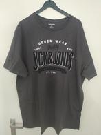 T shirt heren maat 4 XL Jack&Jones donker grijs, Overige maten, Ophalen of Verzenden, Grijs, Gedragen
