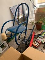 Vintage schommelstoel, Ophalen, Zo goed als nieuw, Blauw, Eén