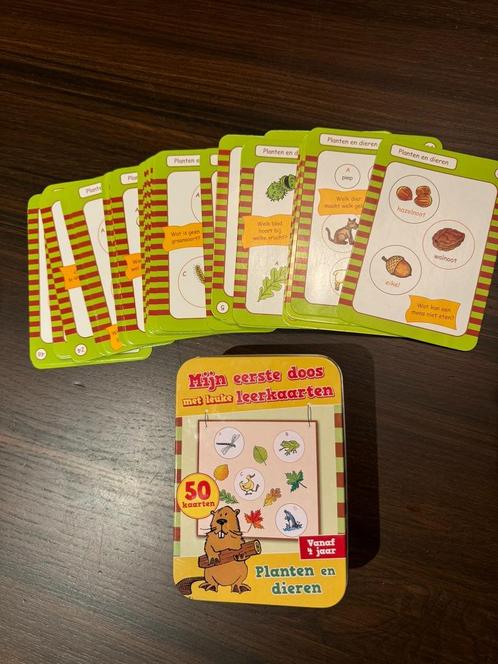 Mijn eerste doos met leuke leerkaarten - Planten en Dieren, Kinderen en Baby's, Speelgoed | Educatief en Creatief, Zo goed als nieuw