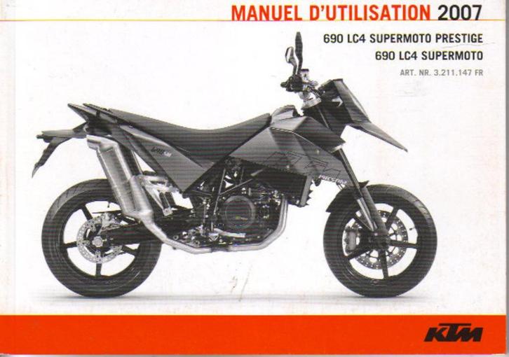 KTM 690 LC4 Supermoto / Prestige manuel (5552z), Motoren, Handleidingen en Instructieboekjes, Suzuki, Verzenden