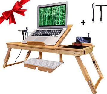 Nieuwe laptoptafel bamboe beschikbaar voor biedingen