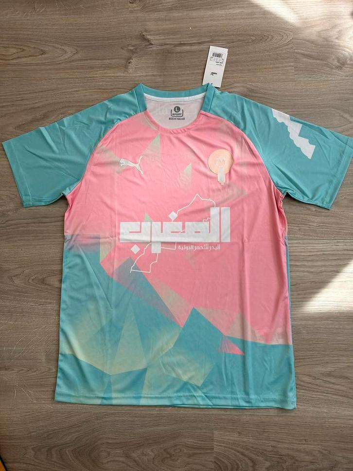 Marokko voetbalshirt 2025-2026, maat L, Kleding | Heren, Sportkleding, Nieuw, Voetbal, Maat 52/54 (L), Roze, Ophalen of Verzenden