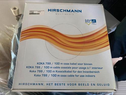 Hirschmann KOKA799 Coax kabel 100 meter - nieuw in doos, Audio, Tv en Foto, Audiokabels en Televisiekabels, Nieuw, Coaxiale kabel