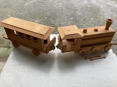 Houten speelgoedtrein., Kinderen en Baby's, Speelgoed | Houten speelgoed, Gebruikt, Duw- of Trekspeelgoed, Ophalen of Verzenden