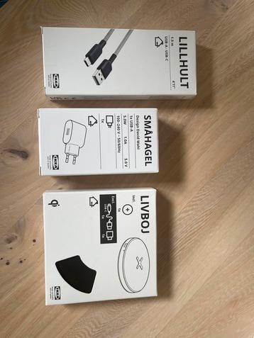 IKEA Draadloze Oplaad Set - LIVBOJ, LILLHULT, SMÅHAGEL beschikbaar voor biedingen