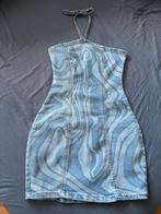 Blauwe jurk met zebra print, Blauw, Ophalen of Verzenden, Zo goed als nieuw, Maat 34 (XS) of kleiner