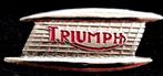 Triumph motor pin- zilverkleur rood, Verzenden, Nieuw, Transport, Speldje of Pin