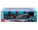 Bburago Mercedes AMG F1 - 4 auto's set / Schaal 1:43 / NIEUW, Hobby en Vrije tijd, Modelauto's | 1:43, Overige merken, Auto, Nieuw