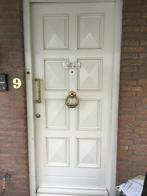 2 Hardhouten voordeuren, altijd onder afdak gehangen., Ophalen of Verzenden, Zo goed als nieuw, Buitendeur, 200 tot 215 cm