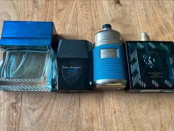 4 flesjes heren parfum LAMBORGHINI Forza vol, guess half vol beschikbaar voor biedingen