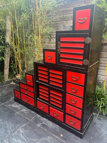 Chinees Japanse trapkast ladekast roomdivider Chinese  beschikbaar voor biedingen