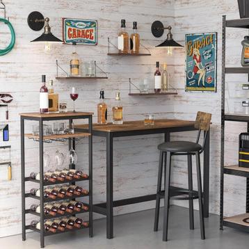 VASAGLE Wijnrek-Flessenrek-50 x 32 x 100 cm-20 flessen beschikbaar voor biedingen