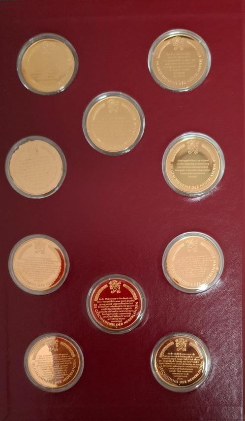 De Geschiedenis Der Nederlanden In Penningen, Postzegels en Munten, Penningen en Medailles, Zilver, Nederland, Verzenden