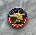 US Air Force F-35 lightning 2 coin, Ophalen of Verzenden, Luchtmacht, Amerika, Embleem of Badge
