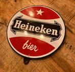 Heineken Bier Emaille Reclamebord 23CM, Verzamelen, Merken en Reclamevoorwerpen, Ophalen of Verzenden, Gebruikt, Reclamebord
