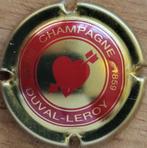Champagnecapsule Duval-Leroy Medium Hart, rood & goud nr. 30, Verzamelen, Wijnen, Ophalen of Verzenden, Nieuw, Frankrijk, Champagne