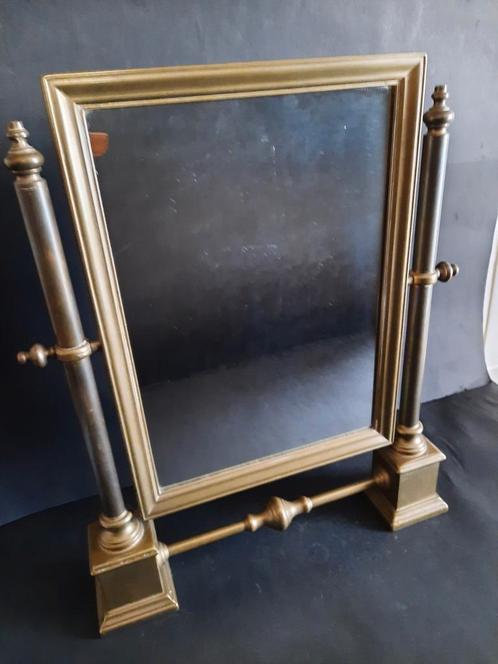 Koperen kap Spiegel kantelbaar, Antiek en Kunst, Antiek | Spiegels, Minder dan 50 cm, Minder dan 100 cm, Rechthoekig, Ophalen