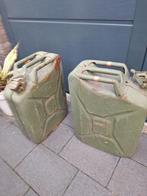 Jerrycan 2x 20 liter Metaal, Auto diversen, Ophalen, Gebruikt