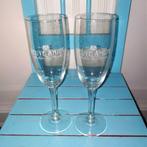 Veuve Amiot champagne glazen set van 2 stuks, Huis en Inrichting, Ophalen, Glas of Glazen, Gebruikt, Glas