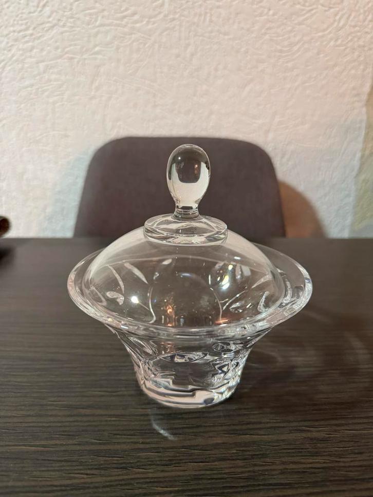 Kristallen Bonbonschaal met Deksel, Antiek en Kunst, Antiek | Glas en Kristal, Ophalen of Verzenden