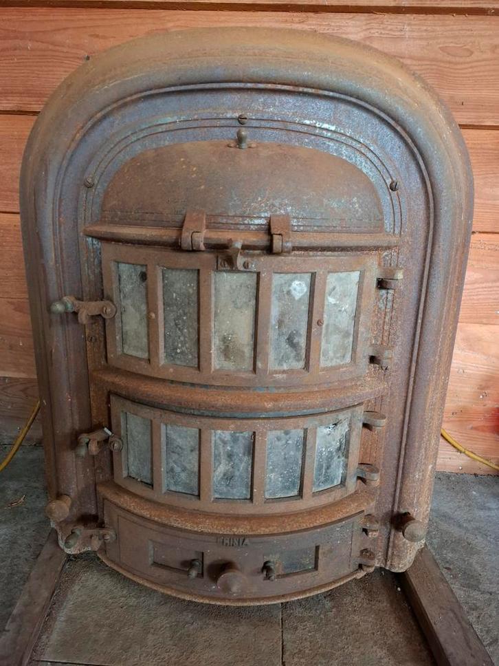Vintage gietijzeren hout / kolen kachel., Huis en Inrichting, Haarden, Gebruikt, Overige soorten, Ophalen