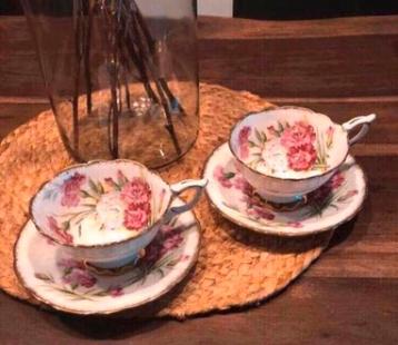 💝 Vintage ROYAL STAFFORD PINK CARNATION kop schotel beschikbaar voor biedingen