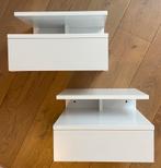 2x Bendt Hangend nachtkastje 'Cecilie' met lade, kleur wit, Ophalen, Gebruikt, Minder dan 45 cm, Minder dan 55 cm