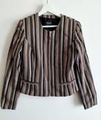 Heel mooi vintage jasje / blazer gestreept maat 36, Bruin, Shann, Ophalen of Verzenden, Zo goed als nieuw
