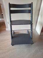 Stokke Tripp Trapp stoel antraciet met babyset, Ophalen, Gebruikt, Meegroeistoel